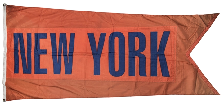 1980s New York Mets Flag Flown Over Shea Stadium 